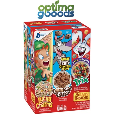 Paquete de variedad de cereales General Mills 38,5 oz desayuno sabores surtidos paquete múltiple. Foto 1 de 3