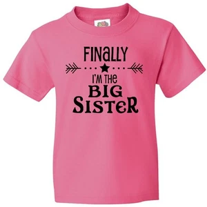 Inktastic Finally I'm The Big Sister Youth T-Shirt Siblings Brother Expecting - Picture 1 of 5