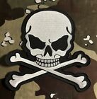 Skull And Crossbones Embroidered Back Patch S018P