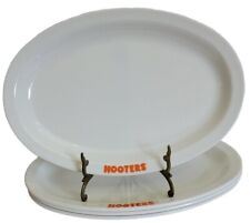 4 Hooters Melamine 12" Oval Platters 