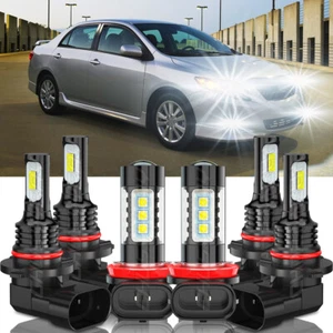 Para para Toyota Corolla 2009 2010 2011 2012 combo 6x faro LED + luces antiniebla - Imagen 1 de 12