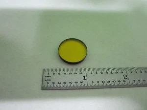 OPTICAL SCHOTT GLASS YELLOW FILTER OPTICS AS IS BIN#C3-L-11 - Picture 1 of 5
