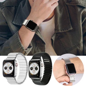 Steel Stretch Watch Band Expansion Strap for Apple Watch Series 8/7/6 Ultra 49mm - Picture 1 of 24