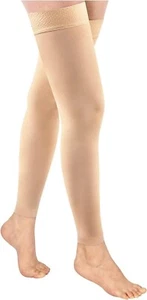 Thigh High Compression Stockings Footless 20-30mmHg for Men & Women - Picture 1 of 10