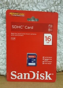 New: SanDisk 16 GB Class 2 SDHC Flash Memory Card SDSDB-016G-A11C - *2011 - Picture 1 of 3