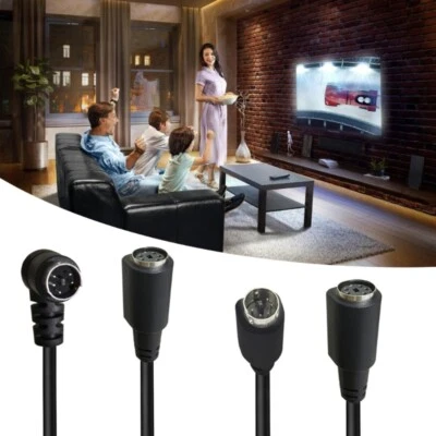 S Video 5Pin Video Cable With Male To Female Connectors Easy To Use Seamlessly - Image 1 of 4