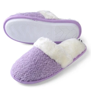 Zapatillas de espuma viscoelástica de piel sintética de punto difuso Aerusi para mujer casa interior dormitorio zapatos - Imagen 1 de 19