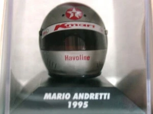 WOW EXTREMADAMENTE RARO Casco Mario Andretti Indy 500 Lola T94 1995 1:8 Minichamps - Imagen 1 de 3