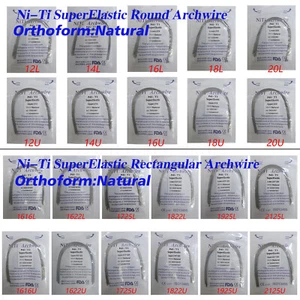 Dental Kieferorthopädischer Bogen Draht Rund/Rechteckig Niti Super Elastisch Natur 100 Stück - Bild 1 von 31