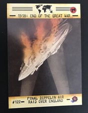 Zeppelin Raid HISTORIC AUTOGRAPHS 1918 End of the Great War  #122