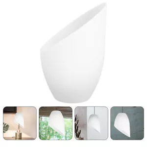 plastic lamp shade Small Lamp Shade Table Shades Light Bulb Dust White Globe - Picture 1 of 12