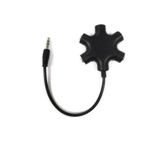 5-Way Headphone Splitter Adapter 3.5mm Audio Stereo Splitter Cable for Headset - Picture 1 of 5