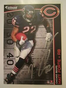 Matt Forte Chicago Bears Signed Fathead Tradeable 5x7 Inches