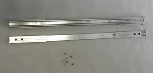 (2)1U Thin Rail Kit for 1U Rack Servers For 19" Wide, Adj 25-32 Deep Racks - Picture 1 of 9
