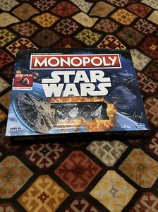 MONOPOLY STAR WARS 2015 OPEN & PLAY BOARD GAME w/CASE FOR TRAVEL, FACTORY SEALED - Picture 1 of 5