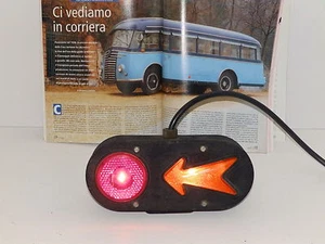 AUTOCARRO ANNI 50 - FANALE POSTERIORE SX IN METALLO COMPLETO DI LAMPADE - Picture 1 of 1