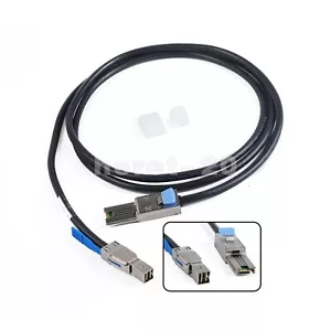 External High Density Adapter Cable 6FT For 2m SFF-8644 To SFF-8088 Mini SAS - Picture 1 of 17