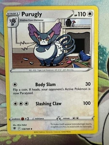Purugly Non Holo English Pokemon TCG BKB629 - Picture 1 of 1