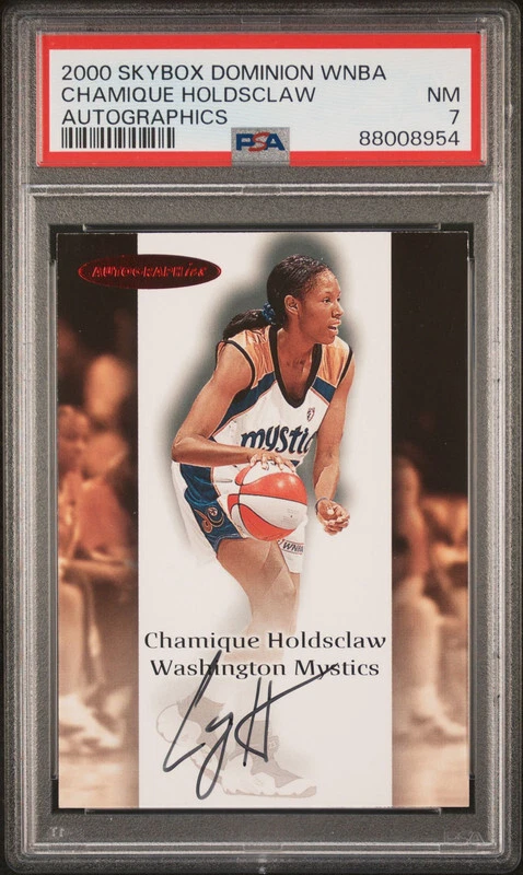 CHAMIQUE HOLDSCLAW 2000 FLEER SKYBOX DOMINION WNBA AUTOGRAPHICS SP PSA 7 POP 3 - Image 1 of 1