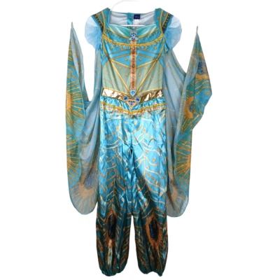 Disney Aladdin Princess Jasmine Costume Girl Medium 8-10 1 Pc Jumpsuit Cape - Image 1 of 4
