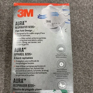 3M Aura 9205+ N95 NIOSH Approved Particulate Respirator Face Mask 20 Pack - Picture 1 of 6