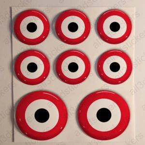 Pegatinas Egipto Roundel Cocadea 3D Resina Cúpula Pegatina Adhesivo de la Fuerza Aérea - Imagen 1 de 1