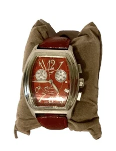 Elini New Yorker Women's Watch, Red, No. F-428, Stainless Steel - Picture 1 of 4