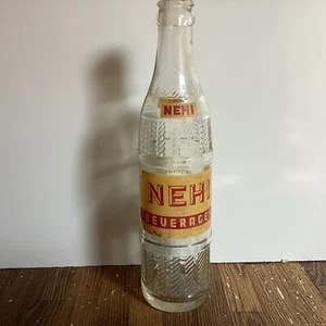 Vtg 50s Nehi Beverages Soda Bottle Clear Glass 10 oz ACL Thomasville Ga. - Picture 1 of 5