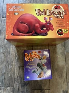 RARE RED DRAGON & TED COLD-CAST STATUE LIMITED EDITION & Smiley Bone Series - Picture 1 of 11