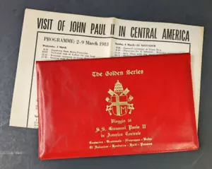 Papa Juan Pablo II, La Serie Dorada Centroamérica, 17 portadas más estampillas - Imagen 1 de 18