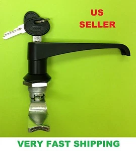L - Handle Cam Lock (Plastic) Keyed Alike. 18.5 mm shaft. Part # 111.2.0.01.42. - Picture 1 of 5