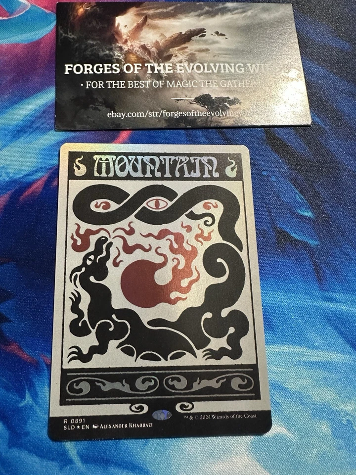 Mountain Deceptive Districts Rainbow Foil 891 0891 Bonus Card Secret Lair - Image 1 of 1