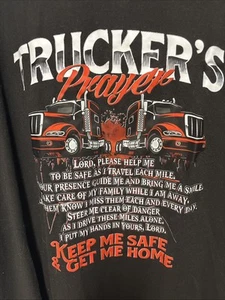 Truckers Prayer -Semi Truck Driver Trucking Big Rig Driving  Unisex T-Shirt 3 XL - Picture 1 of 4