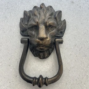 Vintage Cast Iron Lion Head Door Knocker - Picture 1 of 6