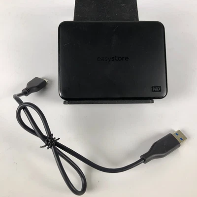 Western Digital easystore 1TB, USB 3.0, External, Portable Hard Drive - Black - Image 1 of 4