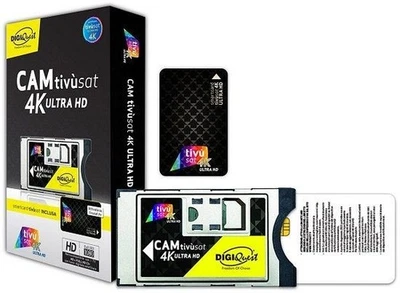 CAM TivuSat 4K CERTIFICATA DAZN ABILITATO DIGIQUEST SMART CARD 4K INCLUSA  - Immagine 1 di 4