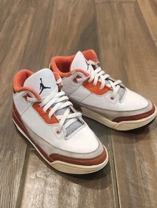 Nike Air Jordan 3 Retro Niños Talla 1Y Naranja Marte Atlético Tenis de Baloncesto - Imagen 1 de 12