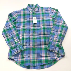 Polo Ralph Lauren Classic Fit Oxford NEW $98 Small LS Plaid Casual Collar Shirt - Picture 1 of 9