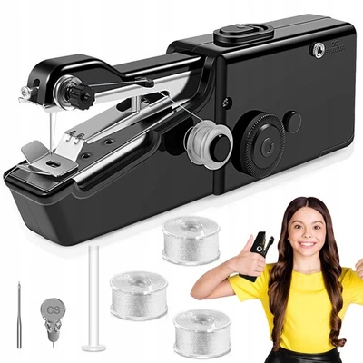 Handnähmaschine Mini Nähmaschine Tragbar Hand Sewing Machine DIY Stickmaschine - Bild 1 von 4