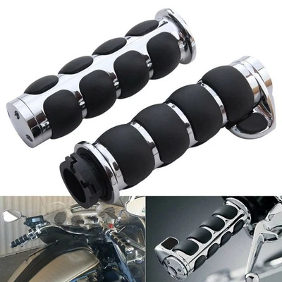Motorcycle 1" Handlbar End Hand Grips For Honda Shadow Phantom 750 Rebel 500 300 Foto 1 de 4