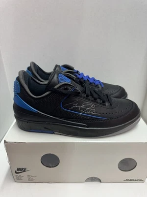 Air Jordan 2 Retro SP Low Preto Varsity Royal Off-White - Imagem 1 de 4