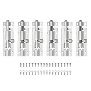 Barrel Bolt 2 x 1 Inch Door Latch Lock Stainless Steel Security Interior Exte... - Picture 1 of 7