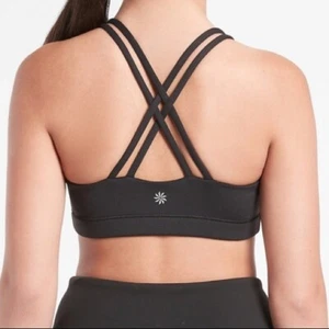 Athleta Girl Upbeat Sports Black Bra Juniors MEDIUM 8-10 - Picture 1 of 8