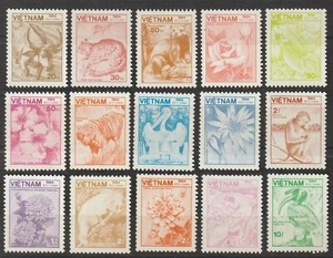 1984 Vietnam Stamps Flora and Fauna # 1464-1478 Mint Never Hinged - Picture 1 of 1