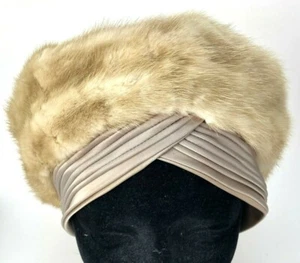 Vintage Deborah Nerz Hut Palomino Champagner Blond Beige Old Hollywood Glamour - Bild 1 von 6