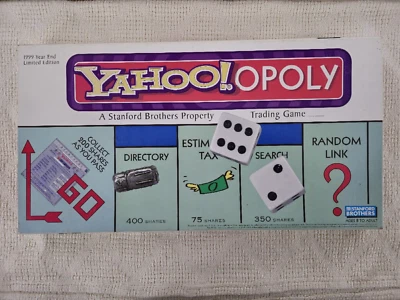 RARE Monopoly Yahoo Opoly YahooOpoly 1999 Stanford Brothers Parker COMPLETE! - Image 1 of 4