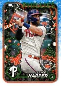 Bryce Harper 2024 Topps Holiday #H179 Photo Variation SP Philadelphia Phillies - Picture 1 of 2