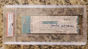 Jerry West Autografiado Firmado Automático PSA 1974 NBA FINAL BOLETO LA LAKERS PSA 10 - Imagen 1 de 6