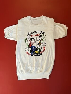 Vintage "The Monkees" “psychedelic” “YEYE Teens” 60s Short Sleeved Sweatshirt XS - Image 1 of 4