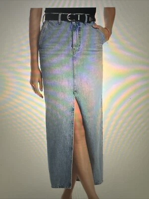 Derek Lam 10 Crosby Cotton High Rise Denim Maxi Skirt Size 26 Foto 1 de 4